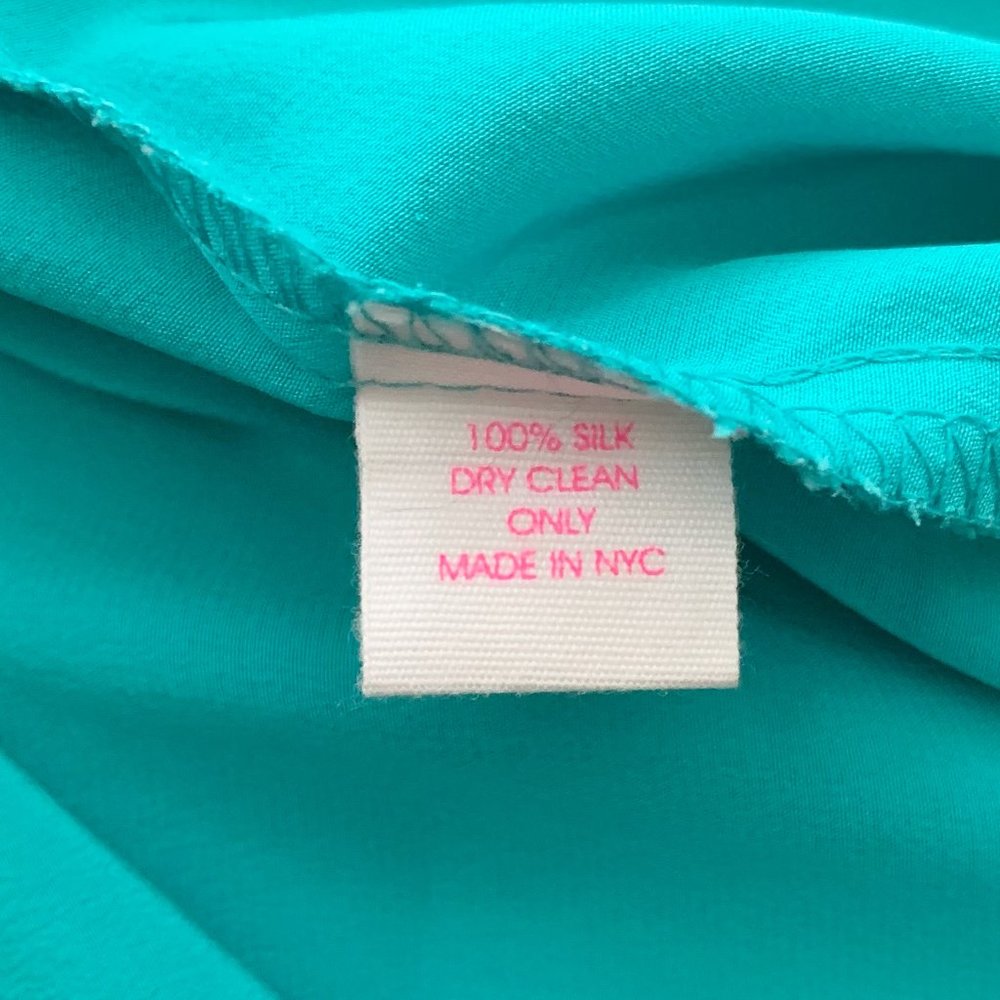Alice & Trixie Silk Ruffle Tank Dress Green Size Small - Picture 4 of 4